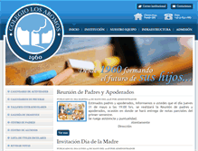 Tablet Screenshot of colegiolosaromos.cl